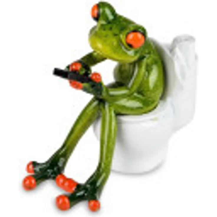 formano Dekofigur Frosch-Toilette