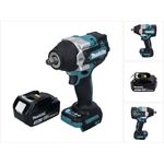 Makita DTW700F1 Akku Schlagschrauber 18 V 700 Nm 12 XPT Brushless + 1x Akku 3,0 Ah - ohne Ladegerät