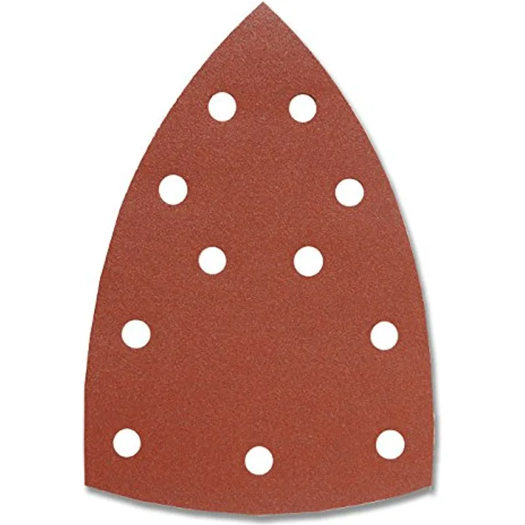 kwb Schleif-Dreieck für Delta- u. Multi-Schleifer - für Metall, Holz, Lack u. v. m., u. a. für Metabo FMS , 100 x 147 mm, Korn 5 x K-60, 5 x K-120, 5 x K-180, 15 Stk., gelocht, Sparpack