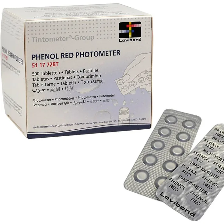 Lovibond Phenol Red Photometer 500 Tabletten (50 Streifen)