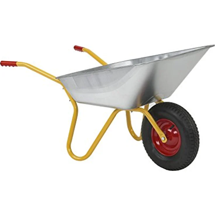 RAVENDO BD1002 PUR Schubkarre Bauschubkarre Gartenkarre 100l PU Vollgummi Rad – Bild 1