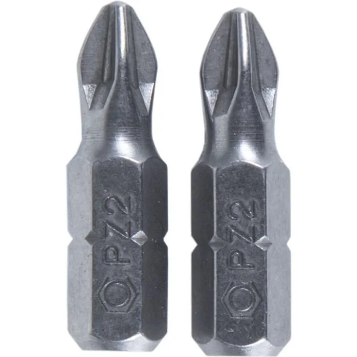 Connex coxt973312 Edelstahl Schraubendreher-Bit, silber, Größe PZ 2, Set 2-teilig