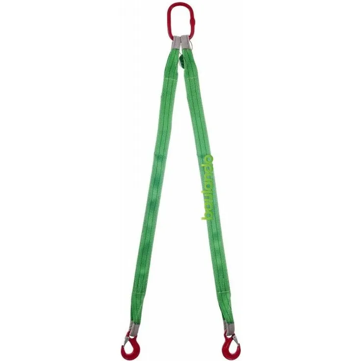 Trizeratop Hebebandgehänge 2 Strang 2800 kg 3 Meter Ã–senhaken Anschlagkette