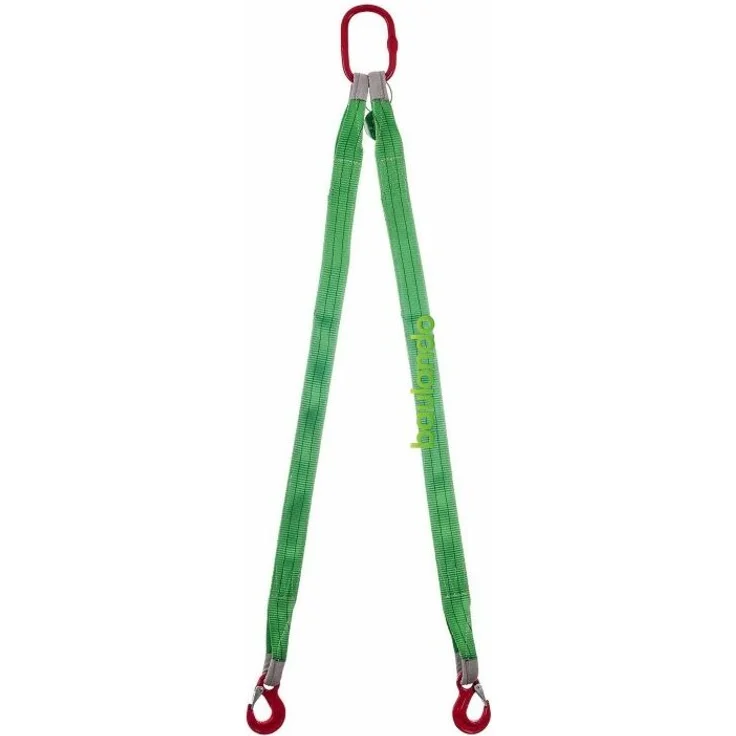 Trizeratop Hebebandgehänge 2 Strang 2800 kg 3 Meter Ã–senhaken Anschlagkette