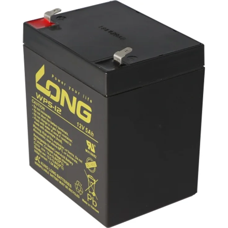 Kung Long WP5-12 Blei Akku 12 Volt 5Ah z.B. passend für den Batterypack APCRBC14