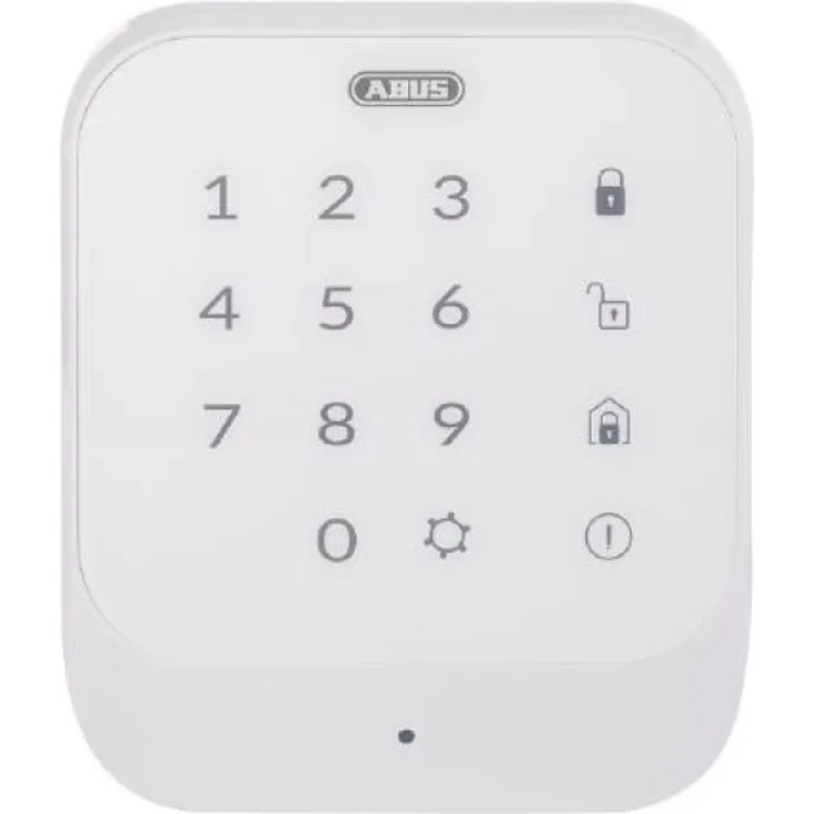ABUS Funk-Tastatur Smartvest zur De- und Aktivierung der Funk-Alarmanlage | Code oder RFID Chip | Touchpad mit Beleuchtung | weiß | 77444
