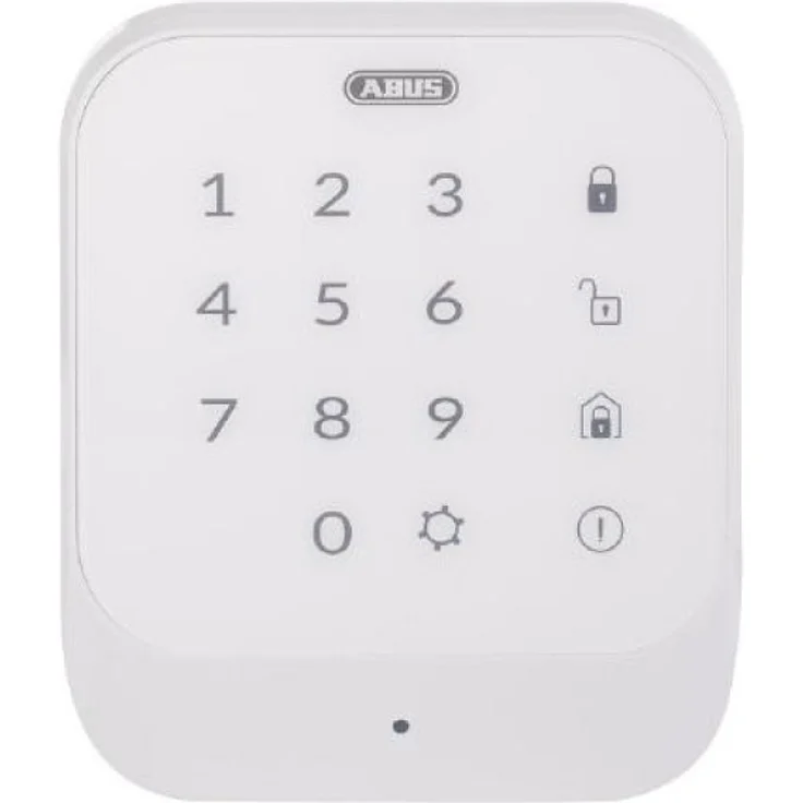 ABUS Funk-Tastatur Smartvest zur De- und Aktivierung der Funk-Alarmanlage | Code oder RFID Chip | Touchpad mit Beleuchtung | weiß | 77444