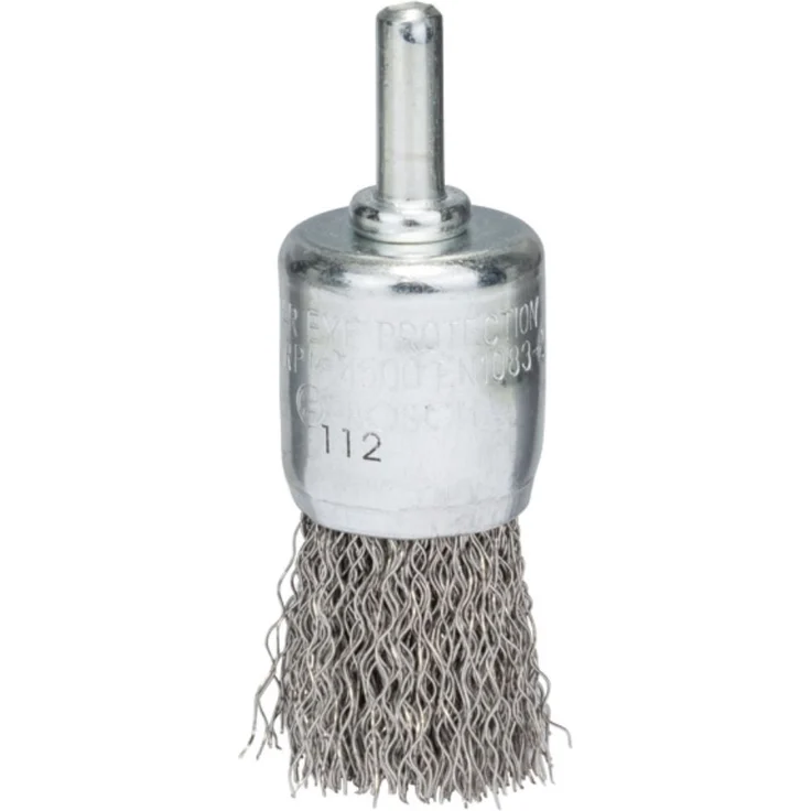 BOSCH Pinselbürste, Edelstahl, gewellter Draht, 0,3 mm, 25 mm, 4500 U- min, 2608622127