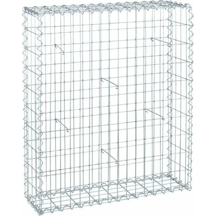 Gabione Steingabionen Steinkorb Wand Drahtkorb Draht Mauer 20 cm tief 5x10 cm 100x80x20cm