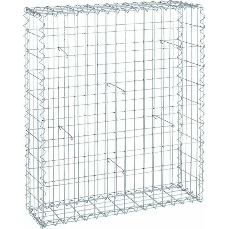 Gabione Steingabionen Steinkorb Wand Drahtkorb Draht Mauer 20 cm tief 5x10 cm 100x80x20cm