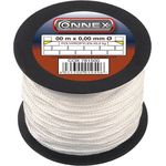 Connex Maurerschnur weiß - 100 m Länge - Ø 2,0 mm - Polypropylen geflochten - Knotenfest - Reißfest & Belastbar - Auf Spule - Richtschnur - Bauschnur - Lotschnur - Pflasterschnur - COX781550