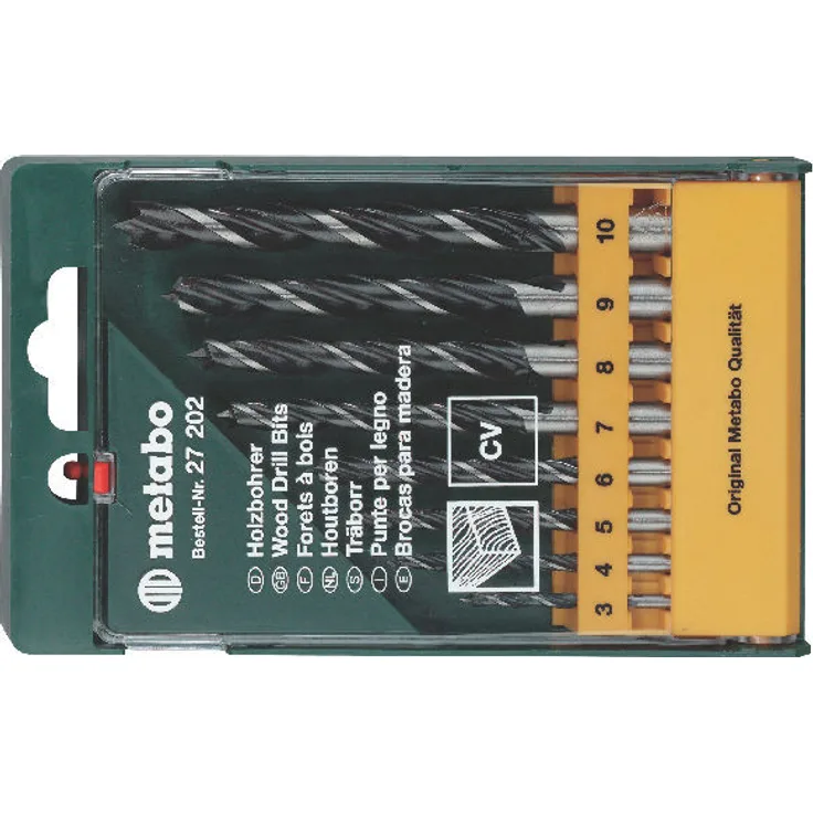 Metabo 627202000 Holzbohrer-Kassette 8-teilig