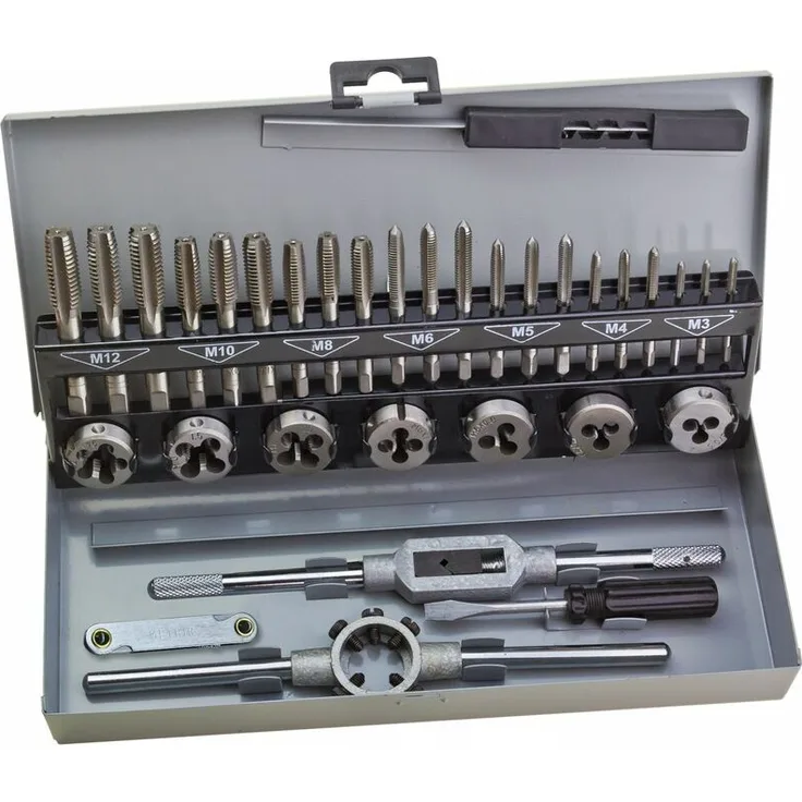 Gewindeschneider Gewindebohrer Set Gewindeschneidsatz Gewindeschneidset 33 tlg.