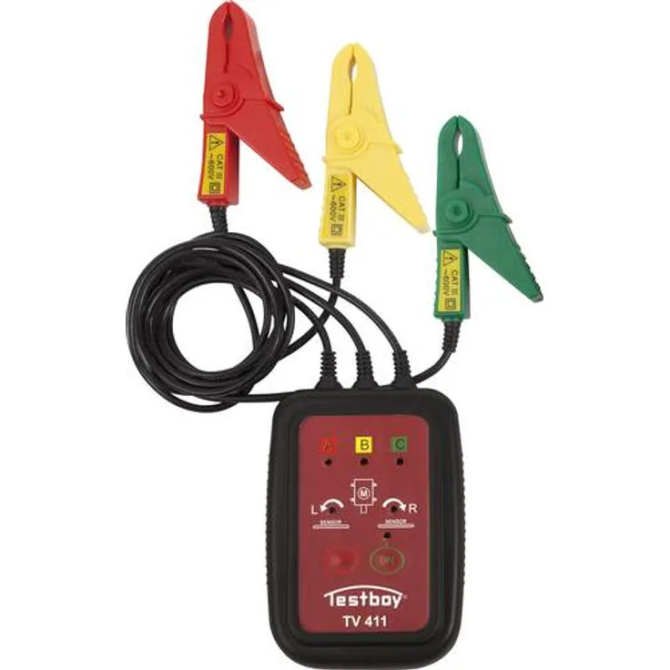 Testboy TV 411 Drehfeldmessgerät CAT III 600V LED
