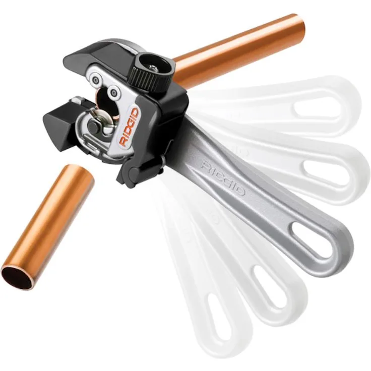 RIDGID 32573 Modell 118 2-in-1 Mini-Rohrabchneider mit AUTOFEED und Ratschengriff für beengte Arbeitsbereiche, Rohrabschneider von 6 mm bis 28 mm