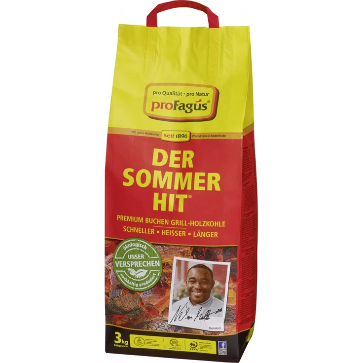 Profagus Buchen Grill-Holzkohle 3 kg – Bild 2