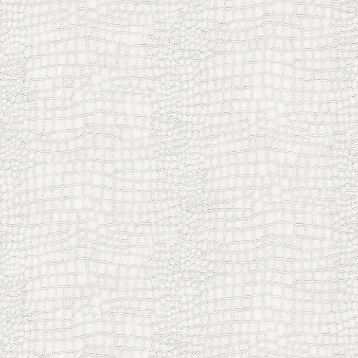 Skin - Krokodil Weiß - Vliestapete - 10m x 52cm
