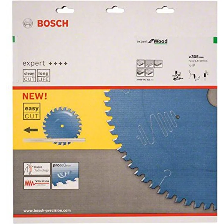 Bosch 2608642531 Kreissägeblatt Expert for Wood 305 x 30 x 2.4 mm, 72 – Bild 1