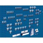 Werkzeughaltersortiment 80-tlg.verz.f.Lochplatten BOTT