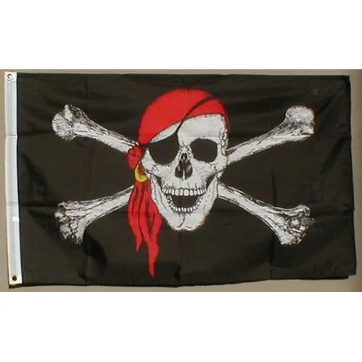 Flaggenking Flaggen-Fahnen, Pirat mit Kopftuch - XXL, Mehrfarbig, 20x15x1 cm, 16349