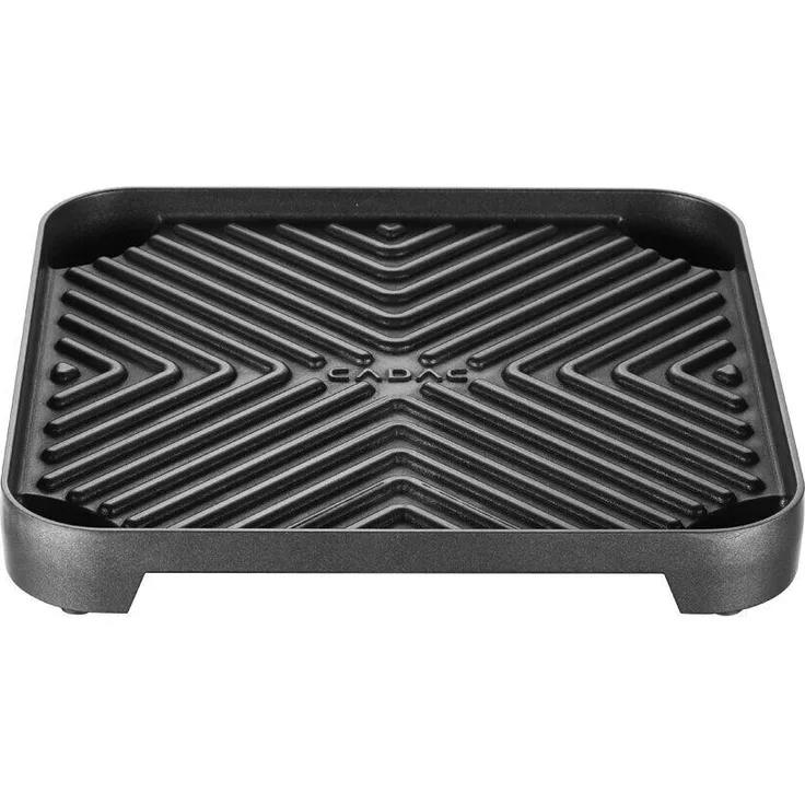 CADAC Grillplatte, schwarz, antihaftbeschichtet, für Cadac Grill 2-Cook, gerippt