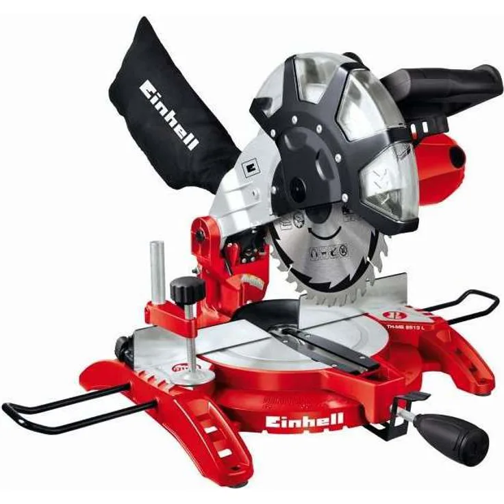 Einhell Kapp Gehrungssäge TC-MS 2513 L (1600 W, Sägeblatt Ø 250 mm, Schnittbreite 130 mm, schwenkbarer Sägekopf, Laser)