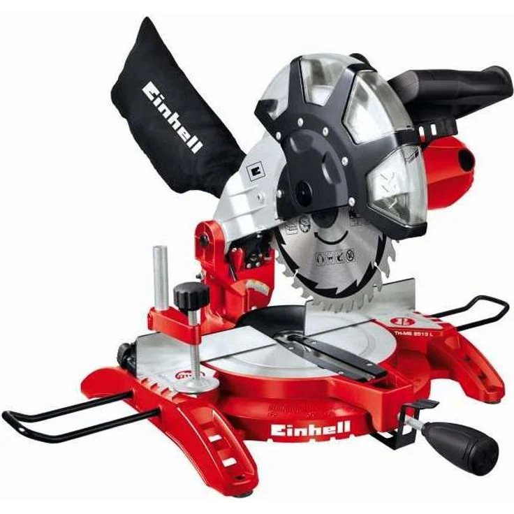 Einhell Kapp Gehrungssäge TC-MS 2513 L (1600 W, Sägeblatt Ø 250 mm, Schnittbreite 130 mm, schwenkbarer Sägekopf, Laser) – Bild 1