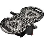 nomadiQ Gasgrill, 2 Brenner, Piezozündung, schwarz, Edelstahl