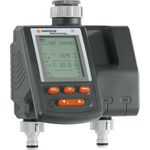 GARDENA Bewässerungscomputer MultiControl duo: Automatische Bewässerungssteuerung, Wochentage programmierbar, bis zu 3 Bewässerungen pro Tag, mit LC-Display (1874-20)