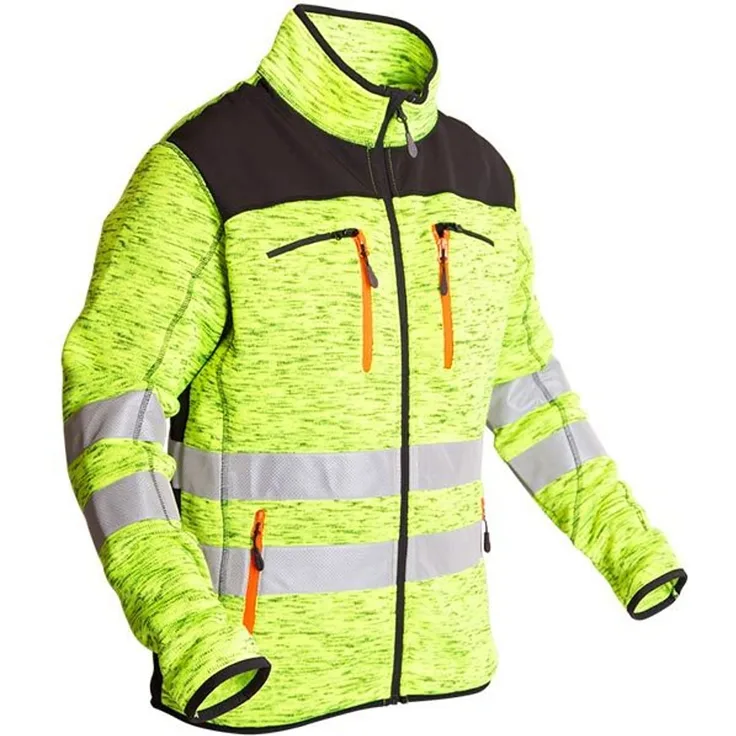 Protos Inuit Strickjacke mit Softshell S, gelb mit reflex