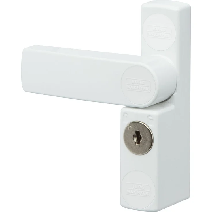 BURG-WÄCHTER Winsafe WS 11 W SB Fenstersicherung, 1 Stück, 142 x 24 x 35 mm, weiß – Bild 1