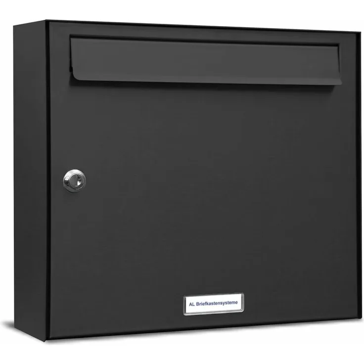 1er Briefkasten Anthrazit Anlage 1 Fach Wandbriefkasten Postkasten