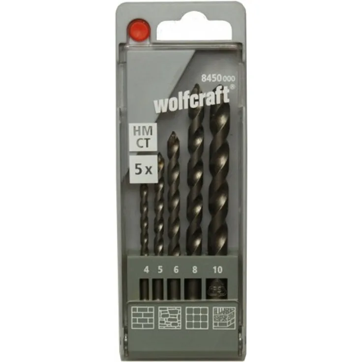 1 Steinbohrer-Set HM 5-tlg. ø4-10mm