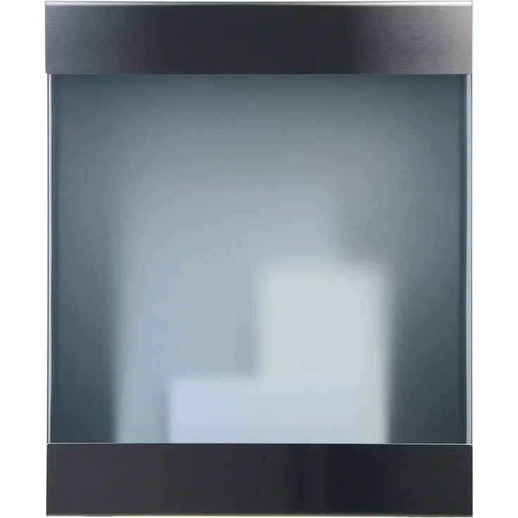 Keilbach Designprodukte 71101 Keilbach, Briefkasten glasnost.glass.360, Edelstahl-Sicherheitsglas, hochwertige Verarbeitung, Klassiker seit 2000, Design Award: FORM 2001, Schwarz, One Size
