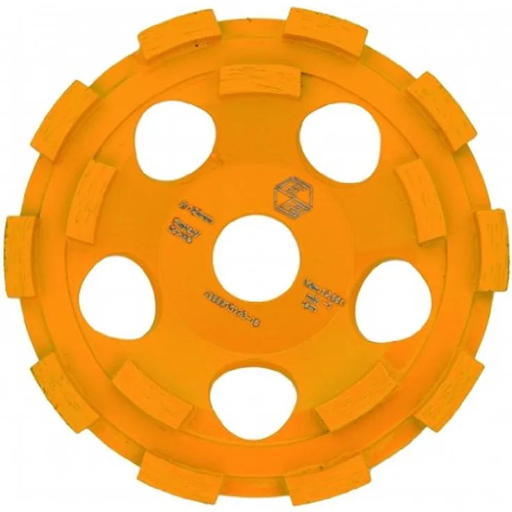 Eibenstock 37103000 Diamantschleifteller E125 für Estrich''Premium'', gelb