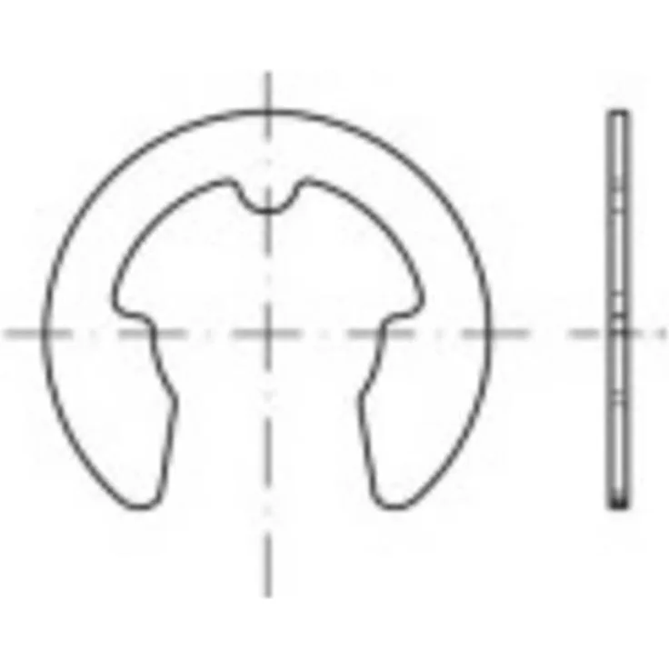 TOOLCRAFT 1067198 Sicherungsscheiben Außen-Durchmesser: 6.3mm DIN 6799 Edelstahl 250St.