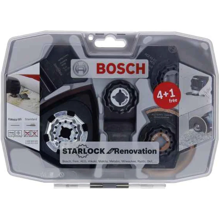 Bosch Professional 5 tlg. Starlock Multitool Set (für Holz, Metall, Multimaterial und abrasive Materialien, Zubehör Multifunktionswerkzeug) – Bild 2