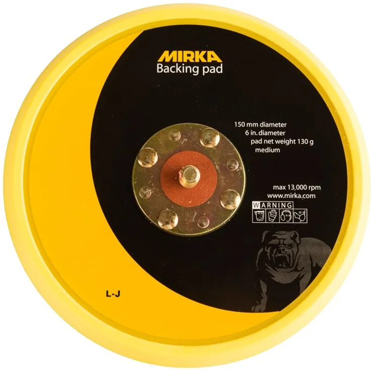 Mirka 1975145 8295297111 Stützteller 150 mm Klettverschluss ohne Löcher