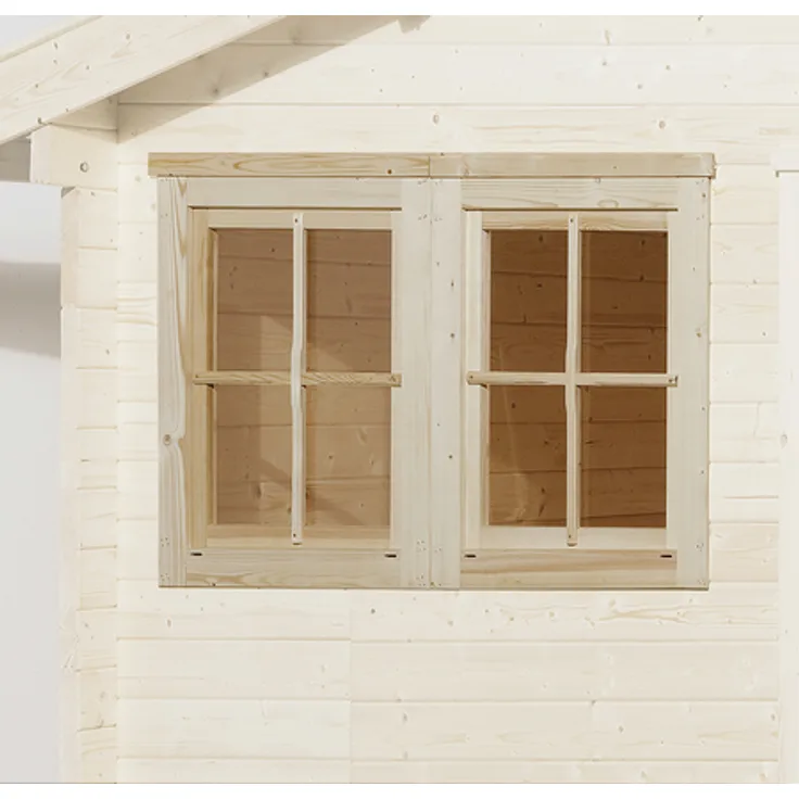 Weka Doppelfenster für Gartenhäuser, Holz-Glas