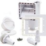 Wiltec - Skimmer Set inkl. Einlaufdüse für den Pool mit Einbauskimmer und großem Schmutzfangkorb