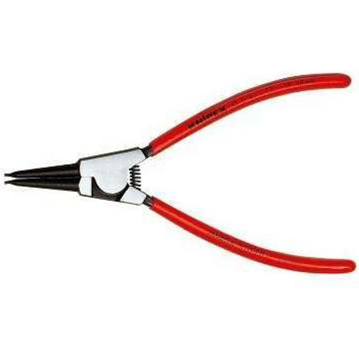 KNIPEX 46 11 A0 SB Sicherungsringzange für Außenringe auf Wellen schwarz atramentiert mit Kunststoff überzogen 140 mm (in SB-Verpackung) – Bild 1
