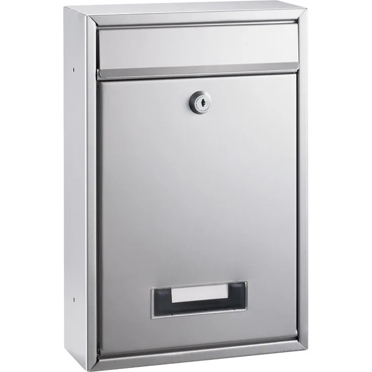 Alco 8602 Briefkasten, silber lackiert, ca. 32 x 22 x 9 cm