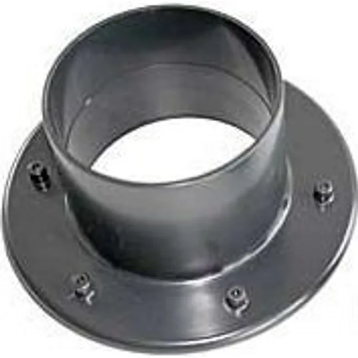 AquaForte ABS Durchführung mit Gegenflansch, Ø 50 mm (Innendurchmesser), doppelte innere Klebeverbindung, Inkl. verzinkter Schrauben, schwarz Bewässerungszubehör