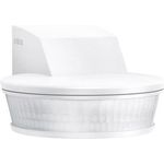 Steinel Bewegungsmelder sensIQ S weiß, 2000 W, 300°|20 m Sensor, Unterkriechschutz, inkl. Eckwandhalter & Fernbedienung