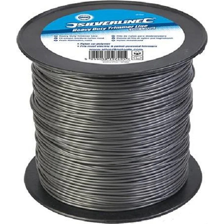Silverline 427692 Profi-Mähfaden, rund 2 mm x 377 m – Bild 1