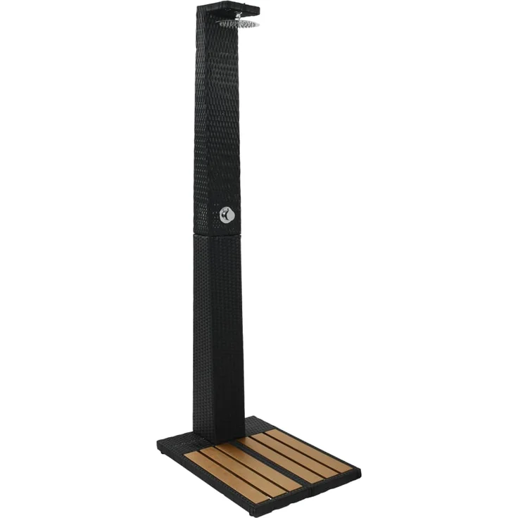 VidaXL Gartendusche Poly Rattan WPC