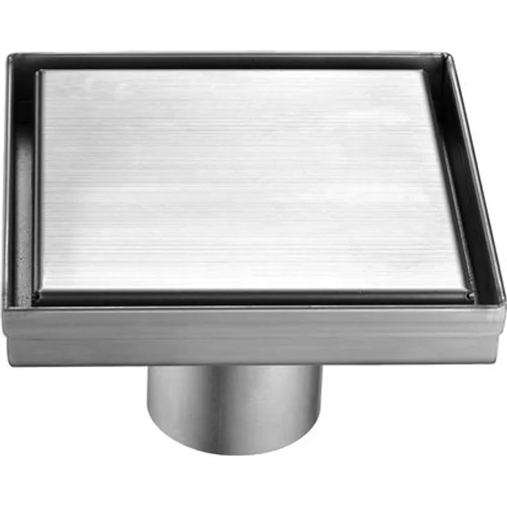MERT Design Bodenablauf Quadrat Edel 200 x 200 mm Edelstahl