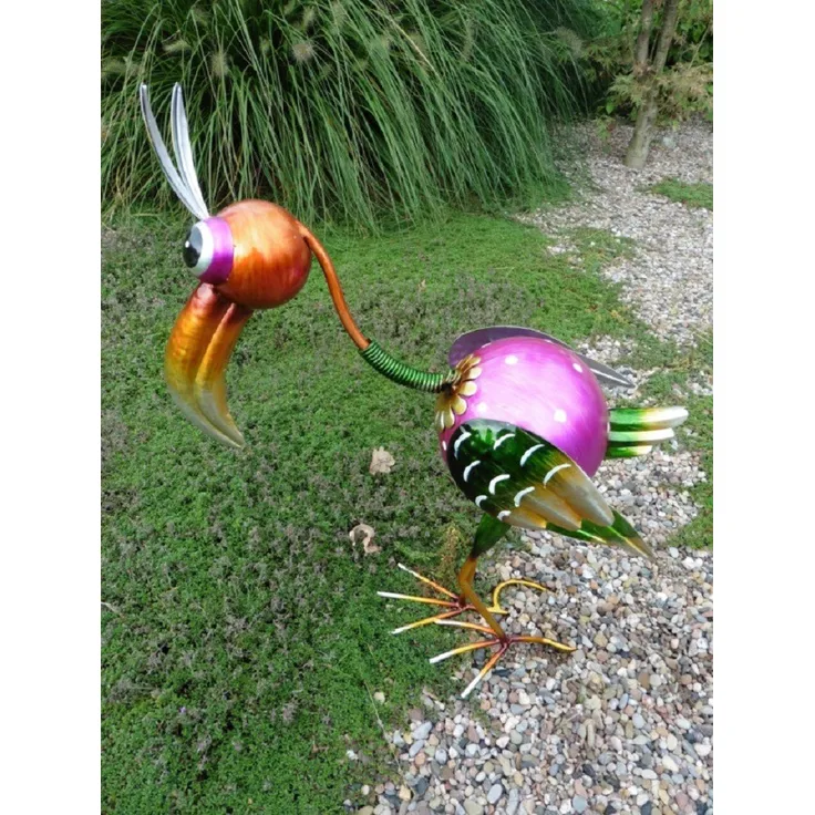 "Dekovogel ""Tukan"" aus Metall, aufwendig verarbeitet"