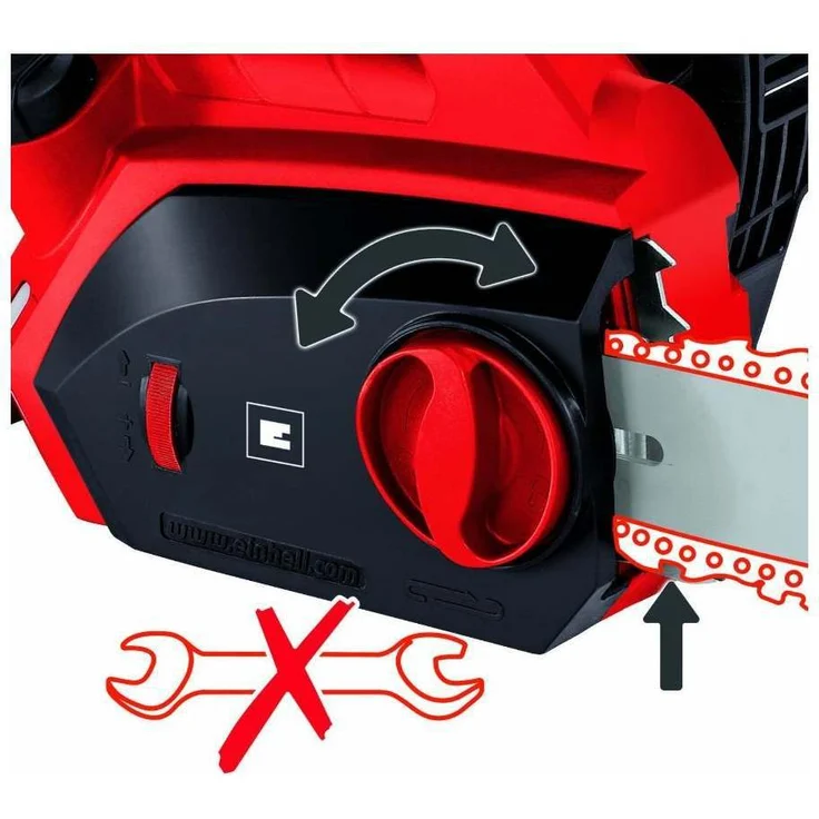 Einhell Elektro Kettensäge GH-EC 2040 - 2000 Watt, 375 mm Schnittlänge, Oregon Kette und Qualitätsschwert, Rückschlagschutz und Kettenfangbolzen – Bild 3