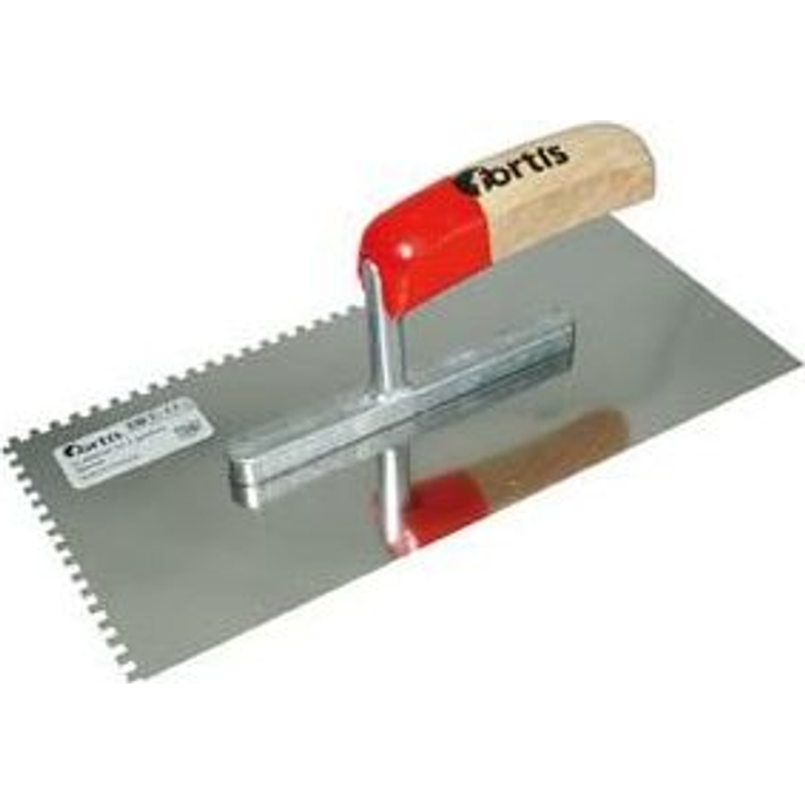Fortis Glättekelle gezahnt 4 x 4 mm Edelstahl